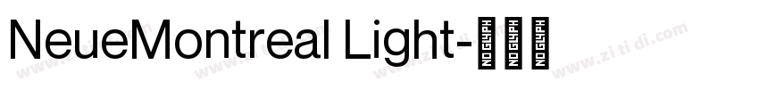 NeueMontreal Light字体转换